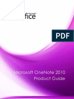 Microsoft OneNote 2010 Product Guide - Final