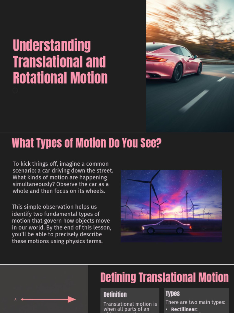 Translational vs. Rotational Motion Explained | PDF | Rotation Around A ...