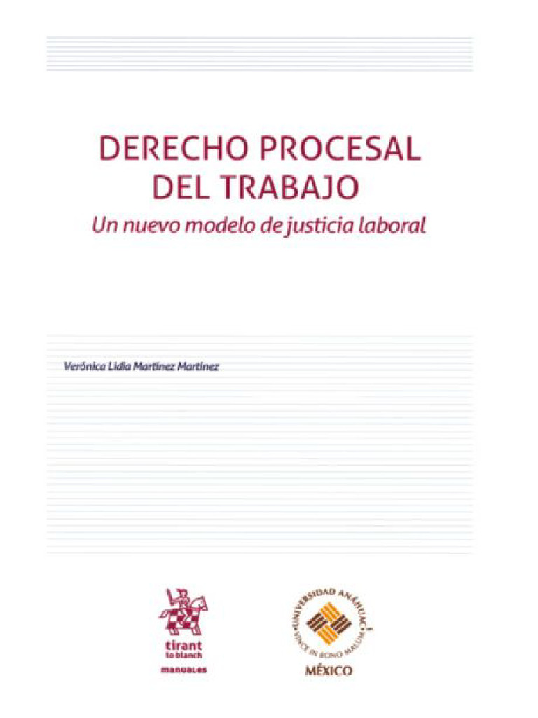Derecho Procesal Del Trabajo Un Nuevo Modelo de Justicia Laboral | PDF