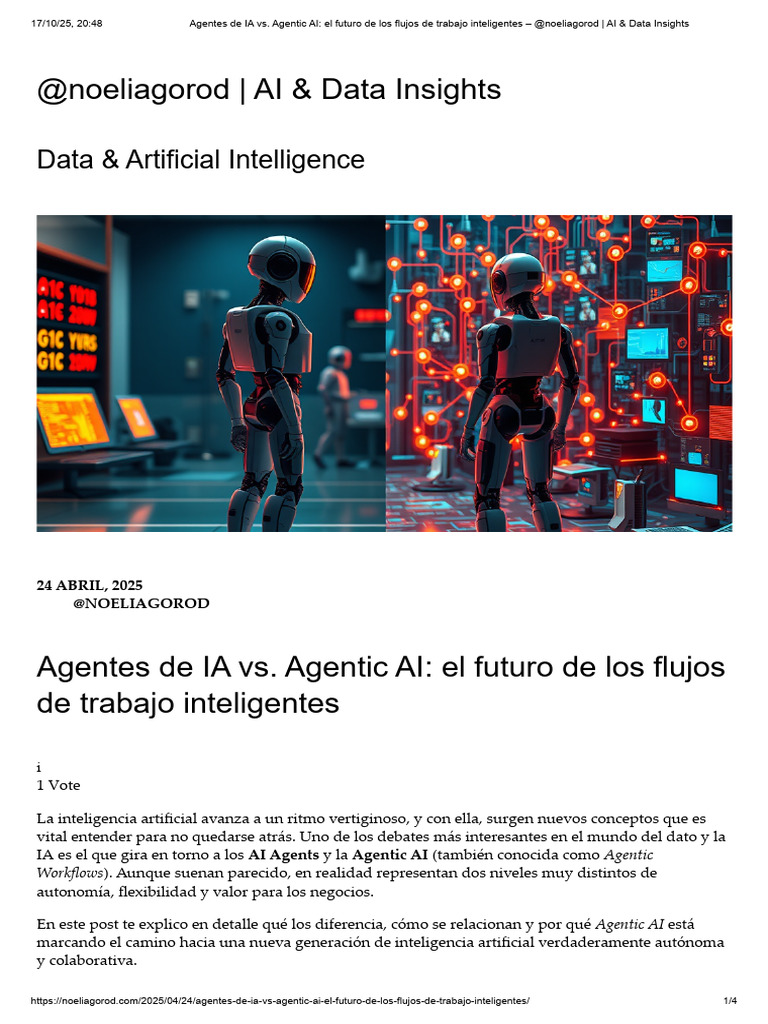 Agentes de IA y Agentic AI: Futuro Inteligente | PDF | Inteligencia ...
