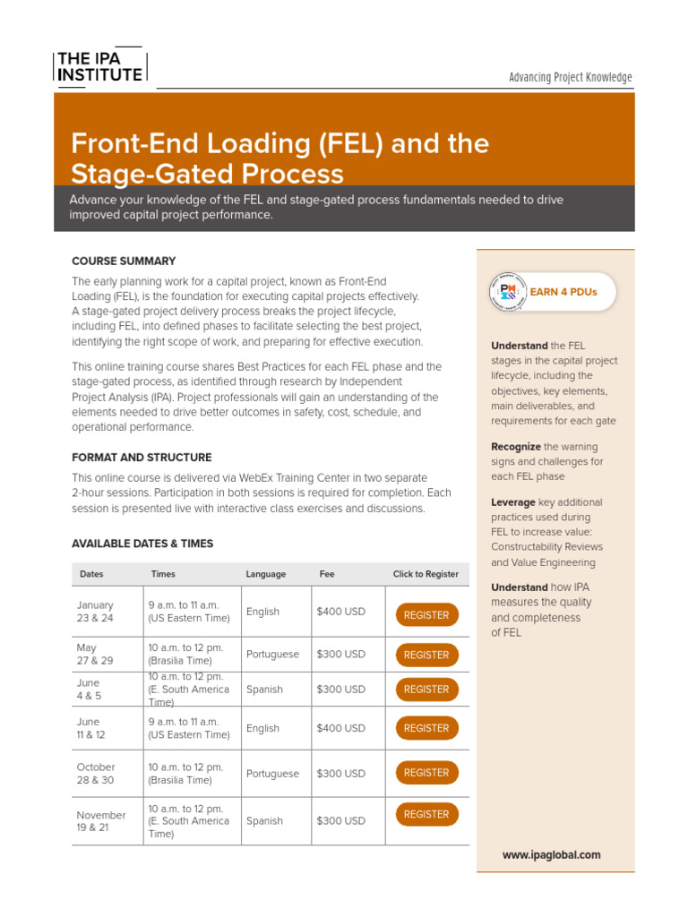 FEL Stage GatedProcess Online | PDF | Learning | Cognition