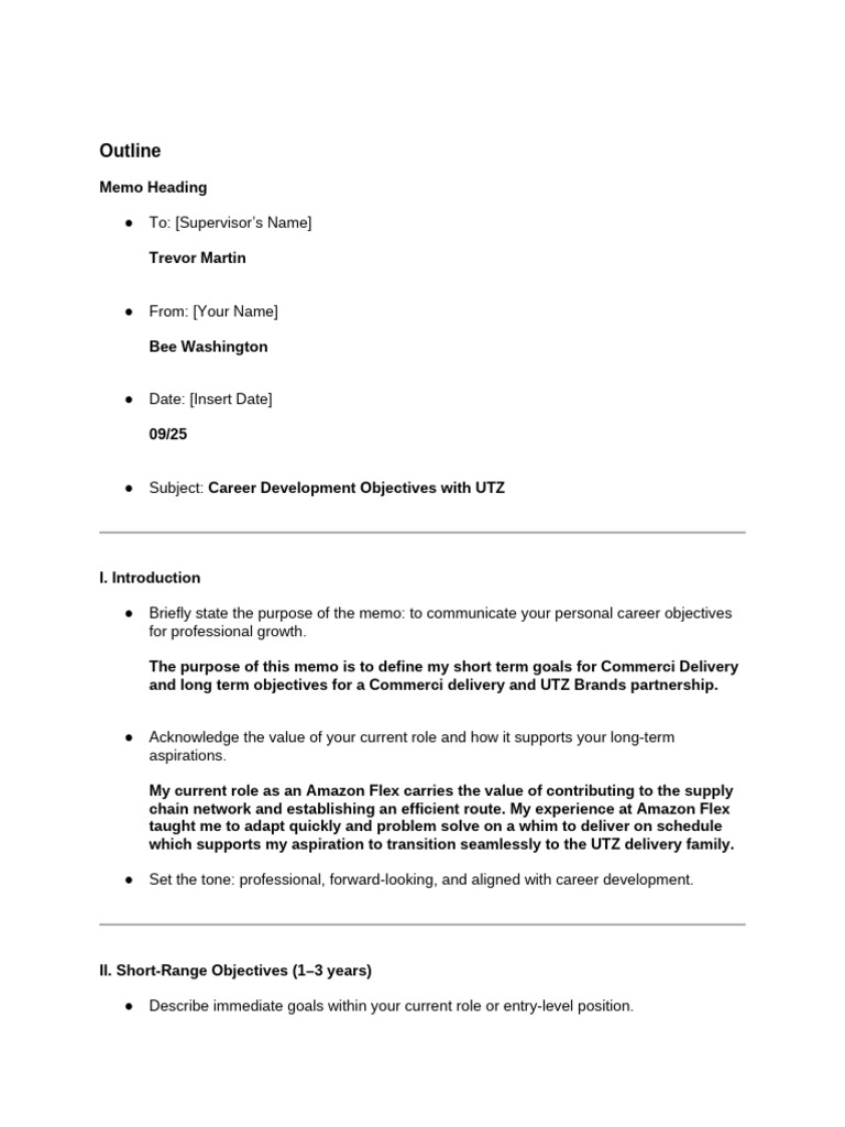 Paper 1 - Professional Development Goals Due Tuesday, Week 1 | PDF ...