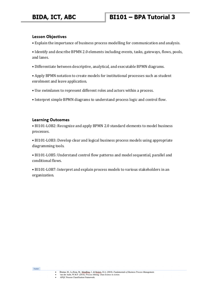 BPMN 2.0 Business Process Modeling Guide | PDF