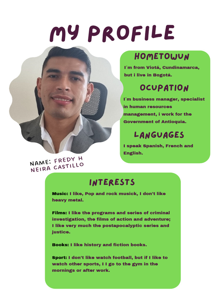 Fredy H: Business Manager Profile | PDF