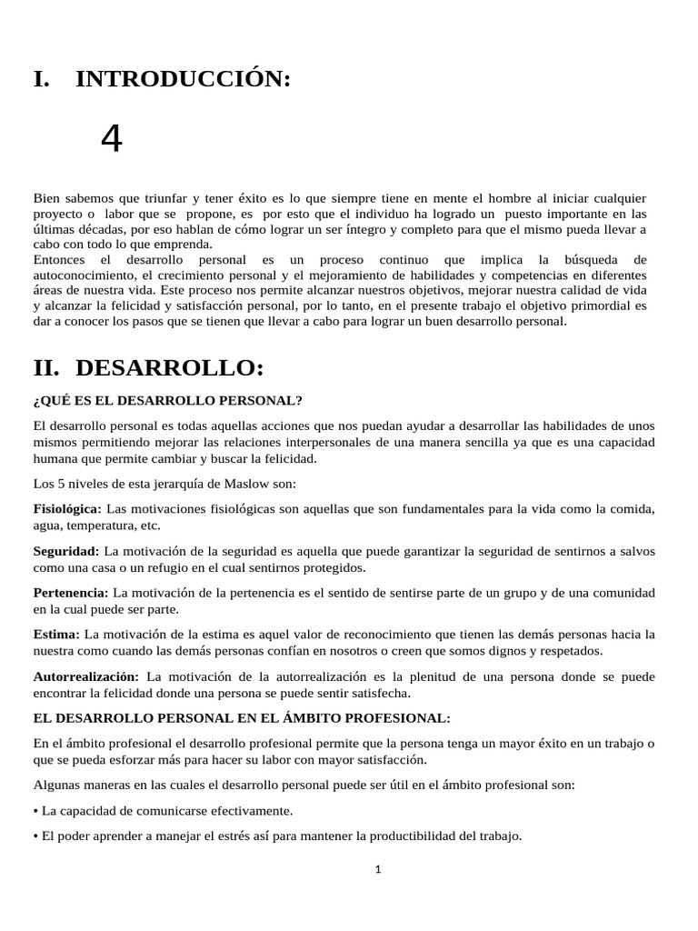 Claves del Desarrollo Personal Efectivo | PDF | Desarrollo personal ...
