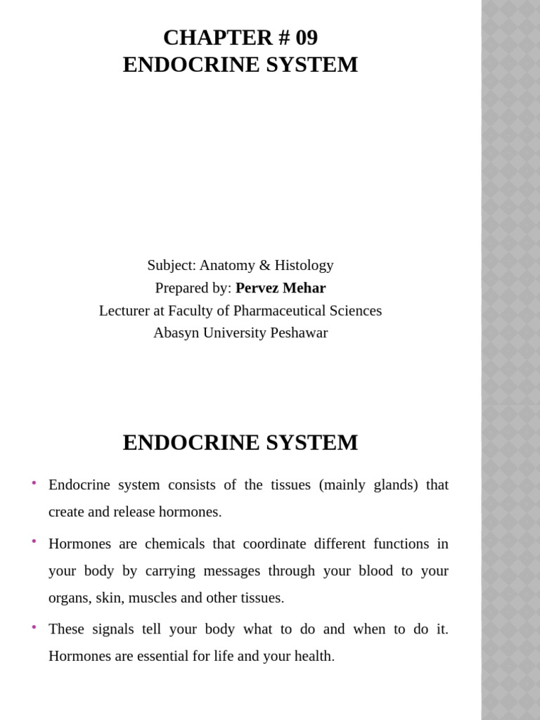 Unit-09 Endocrine System | PDF | Adrenal Gland | Cortisol