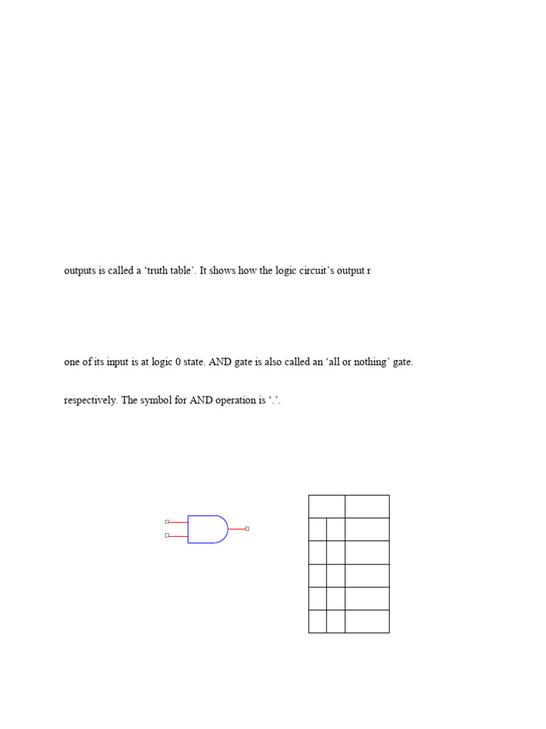Logic Gates Truth Table Experiment | PDF | Logic Gate | Boolean Algebra
