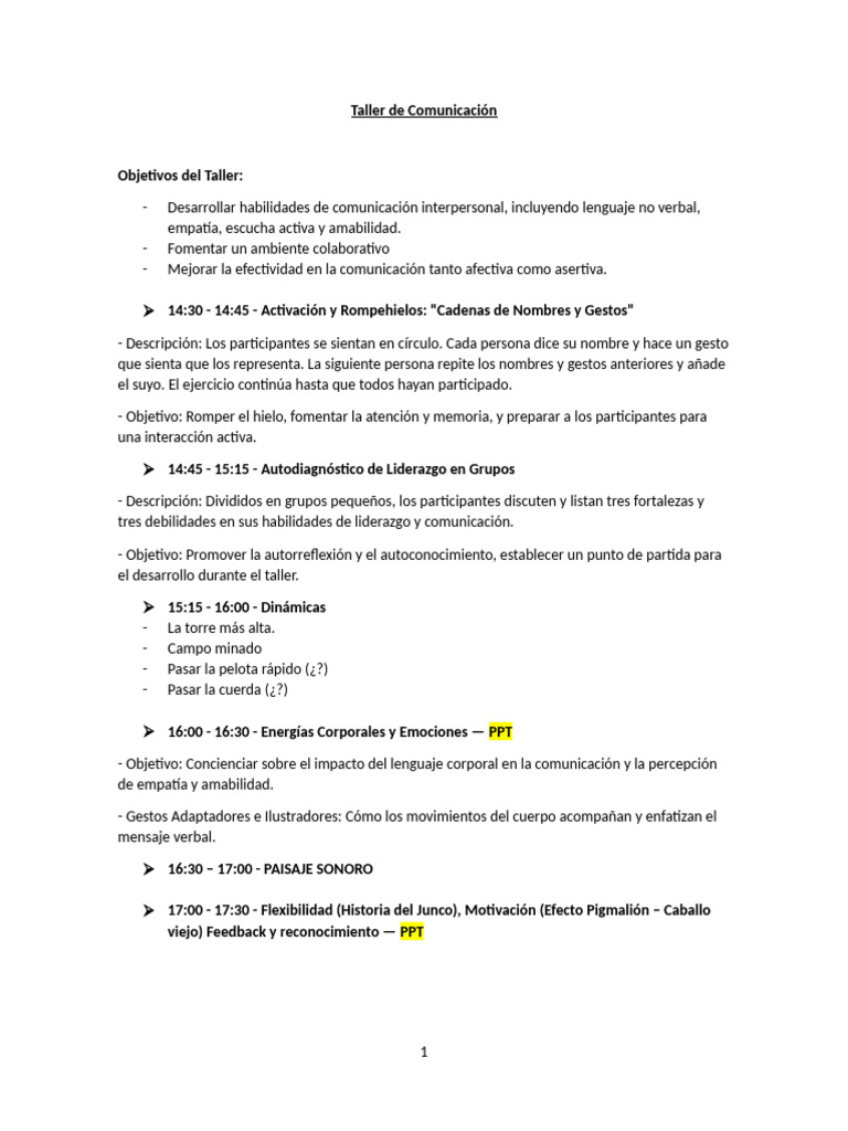 Taller de Habilidades de Comunicación | PDF | Comunicación | Empatía