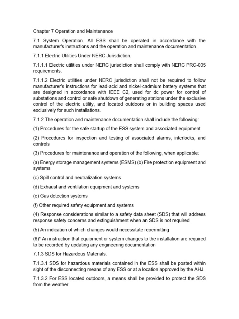 Chapter 7 Operation and Maintenance | PDF | Safety | Occupational ...
