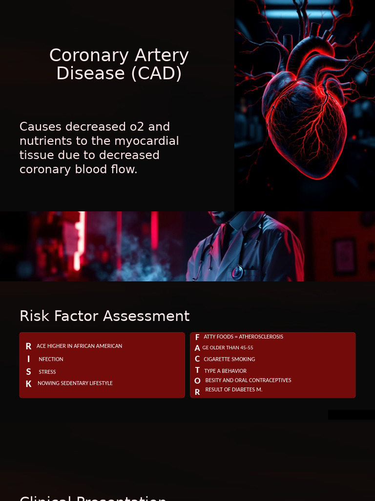 Coronary Artery Disease CAD | PDF | Myocardial Infarction | Heart
