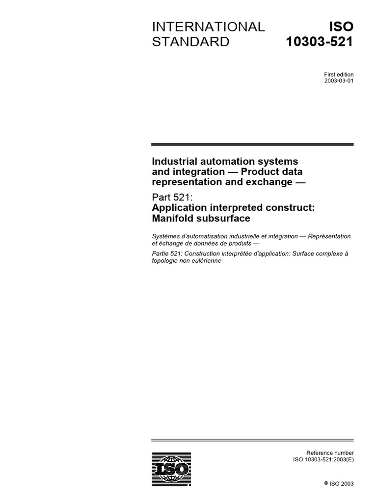 ISO 10303-521: Manifold Subsurface Data | PDF | Geometry ...