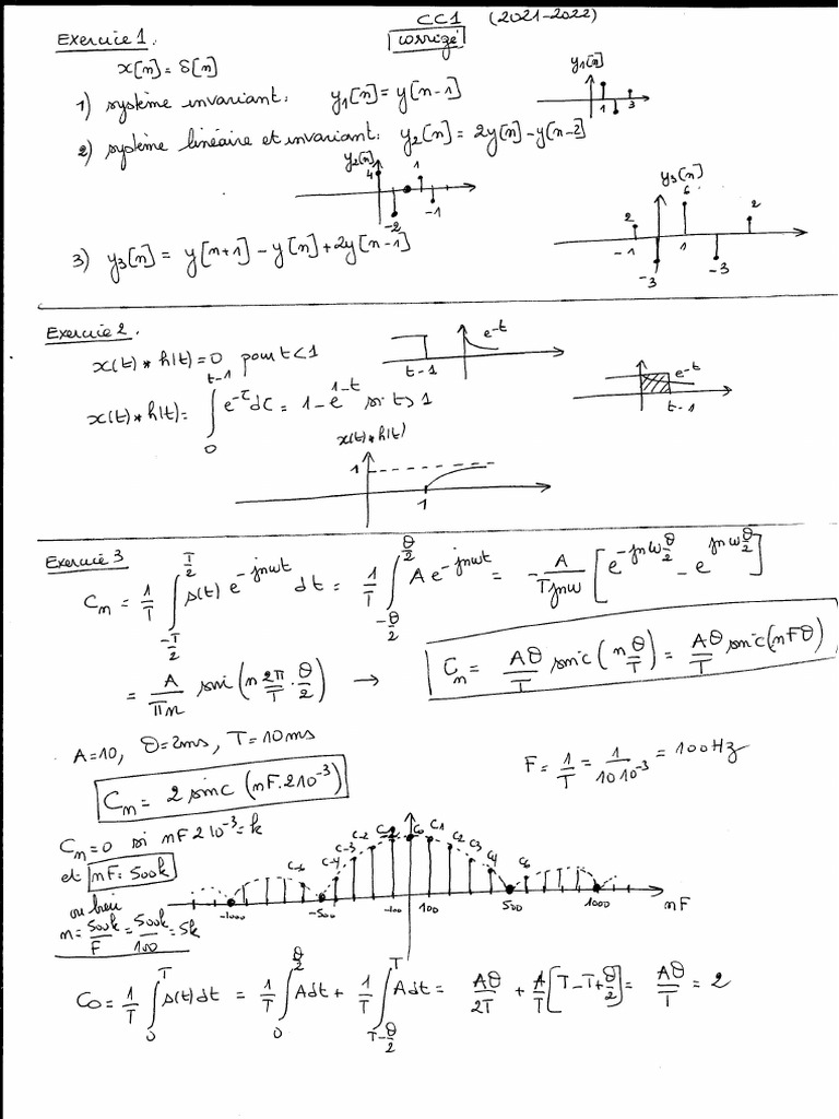 cc1 Corrigé | PDF