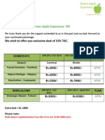 Green Apple Experience 2012 To 13 Season Rates