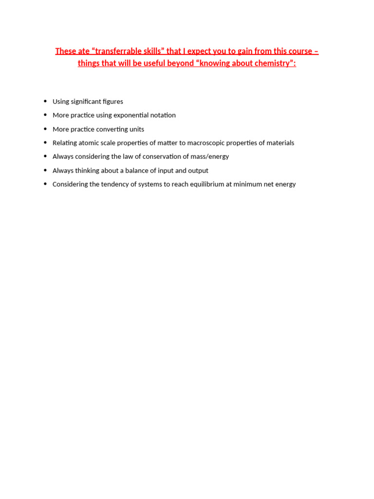 Transferrable Skills | PDF