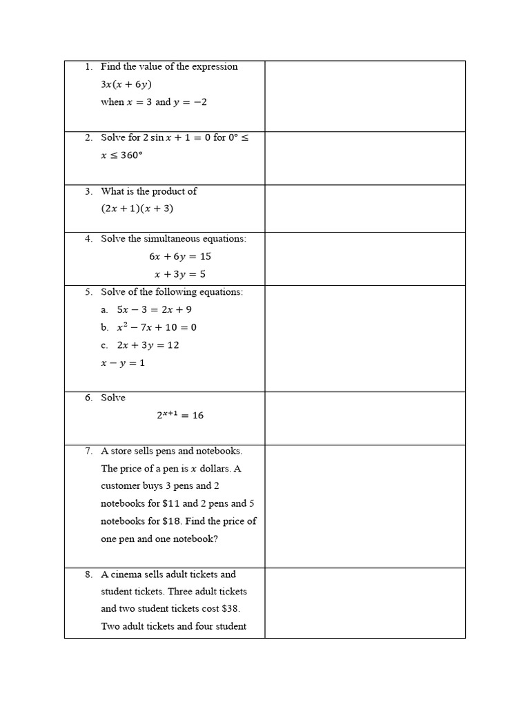 Math Problem Solving Guide | PDF | Speed