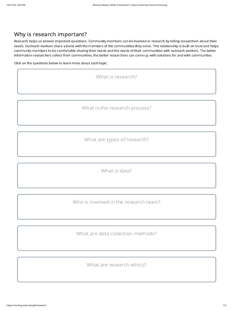 Importance of Community Research | PDF | Focus Group | Institutional ...