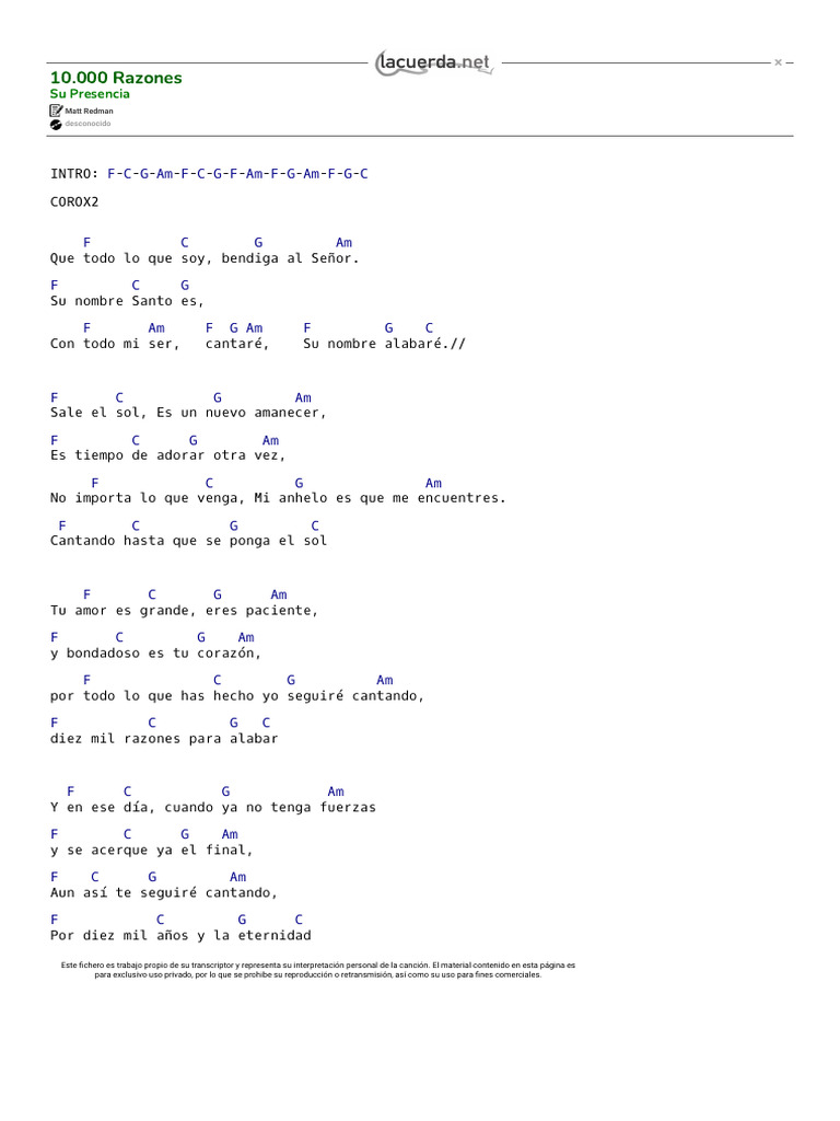 10.000 Razones | PDF