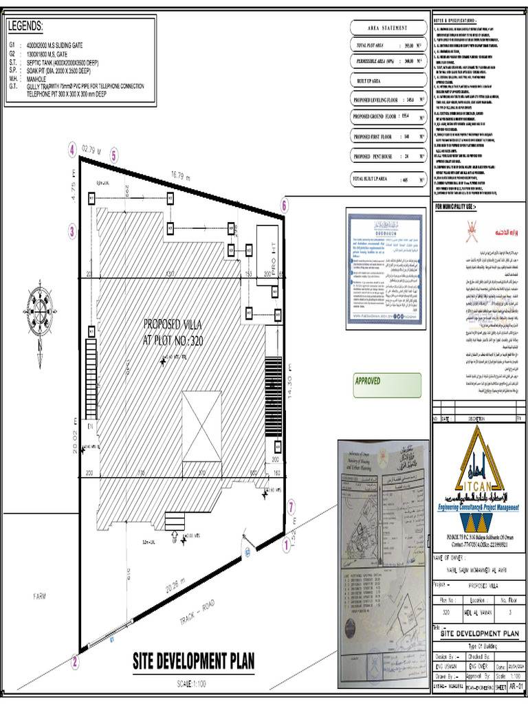 Proposed Villa Site Development Plan | PDF | Tile | Bathroom