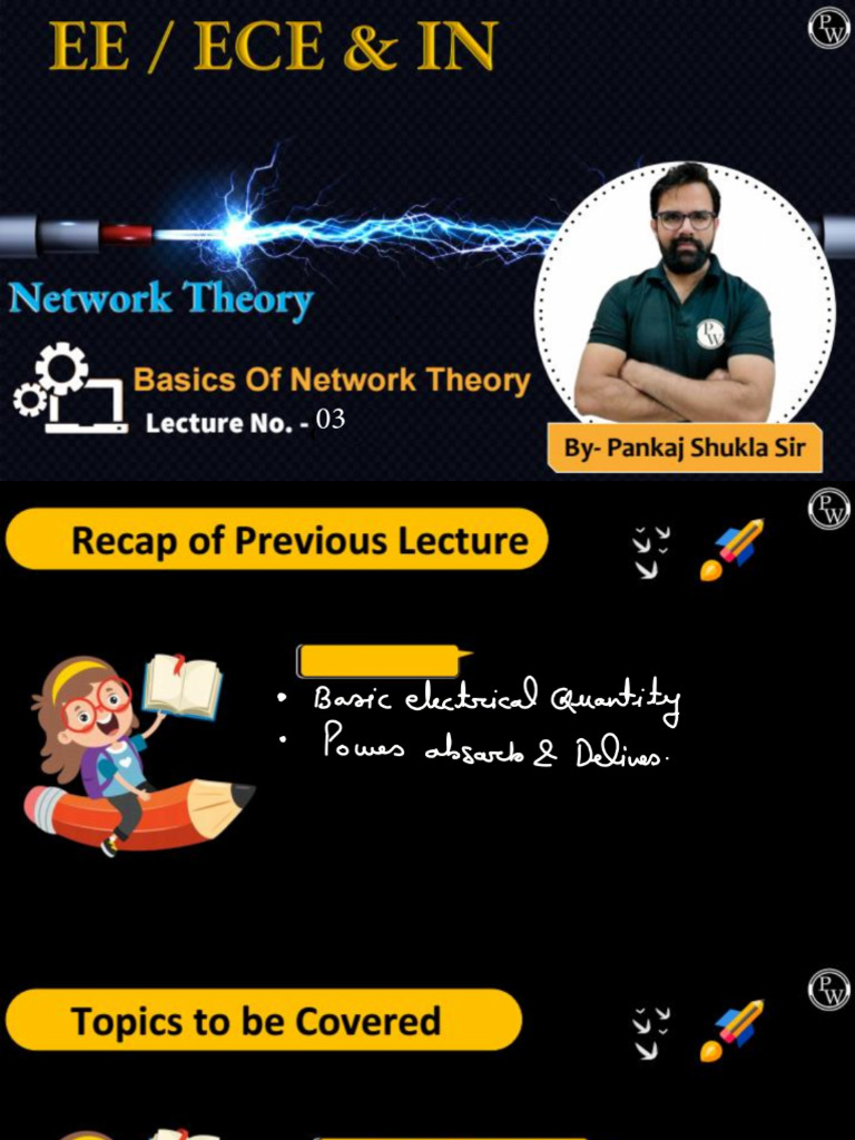 Basics of Network Theory 03 - Class Notes | PDF