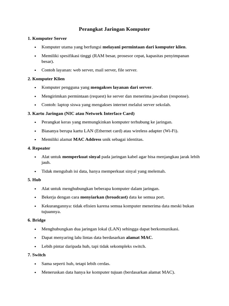 Perangkat Jaringan Komputer Pdf