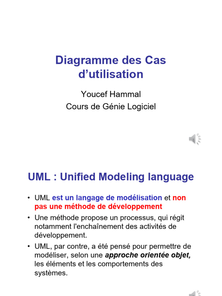 Diagramme des Cas d'Utilisation UML | PDF | Langage de Modélisation ...