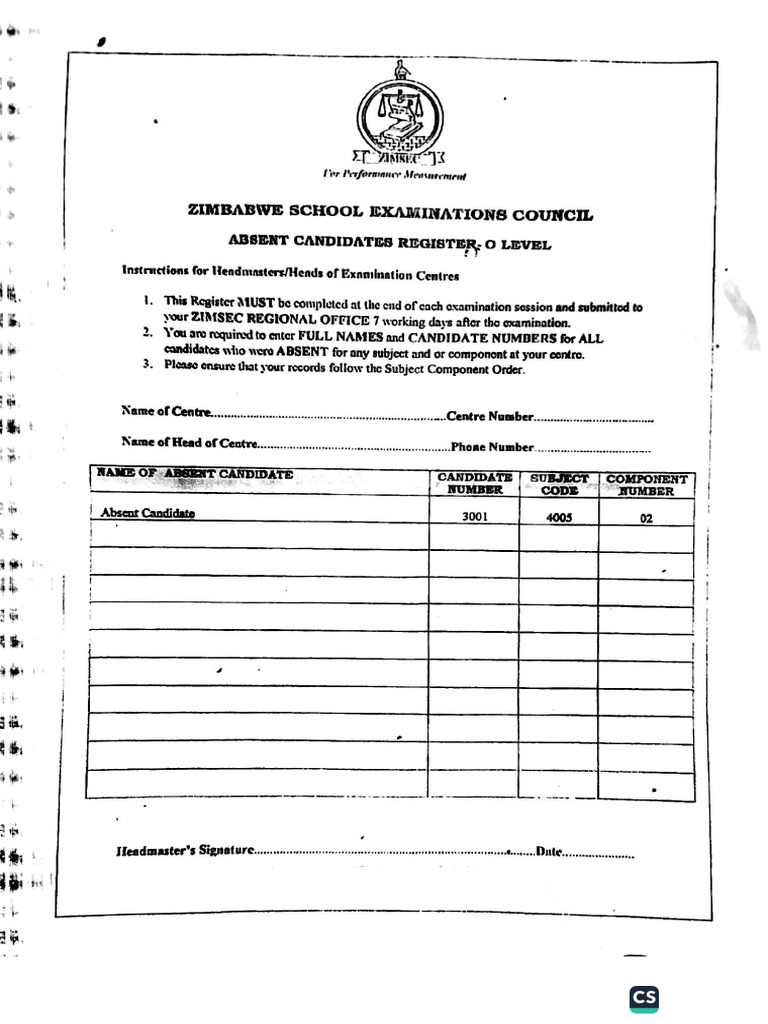 Absence Summary | PDF