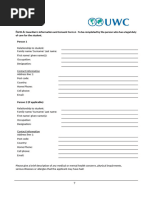 UWC 2025 Application Consent Form | PDF | Information | Social Ethics