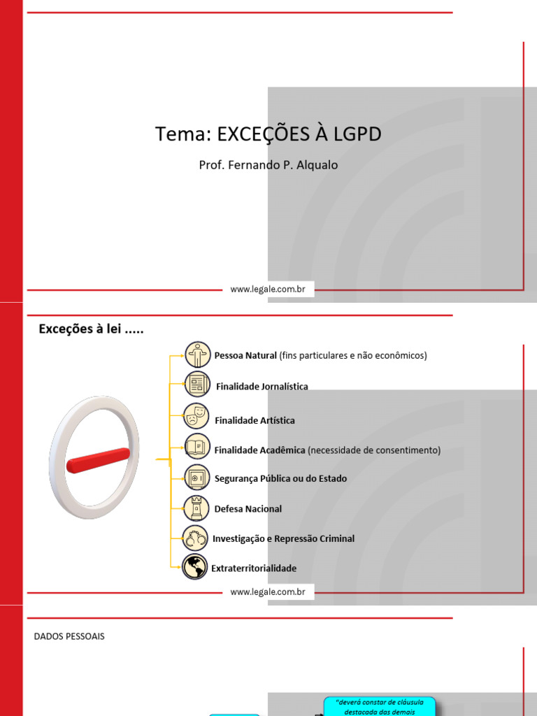 03 - Exceções À LGPD | PDF | Justiça | Crime e Violência