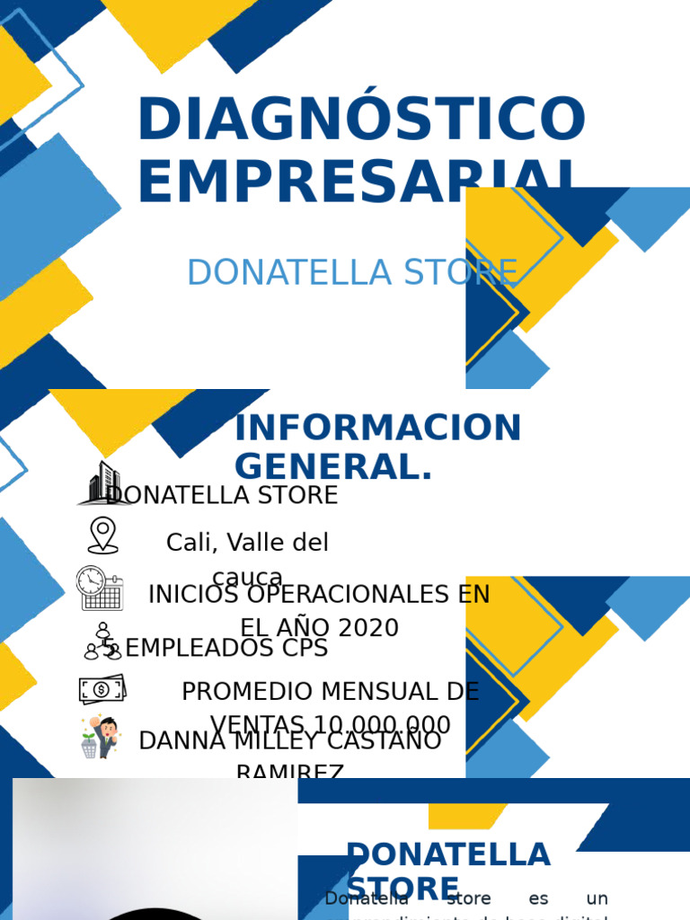 Blue Yellow Modern Geometric Business Proposal Presentation | PDF ...