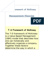 7-S Framework of Mckinsey Management Theories