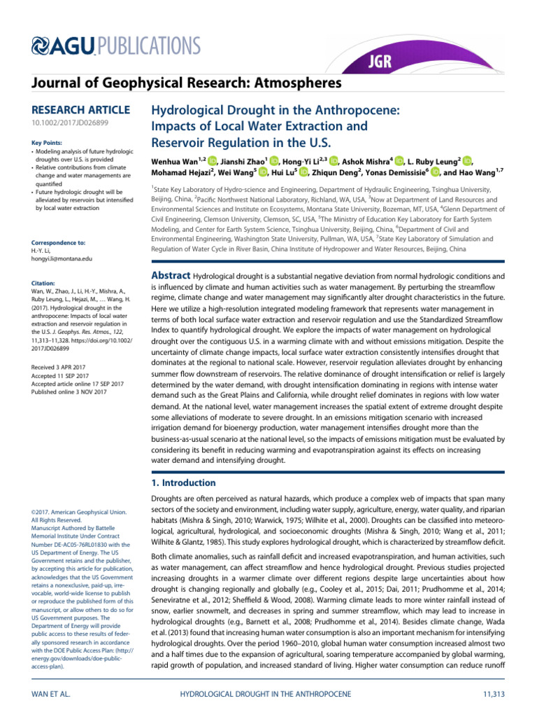 Hydrological Drought in the Anthropocene_ Impacts of Local -- Wan ...