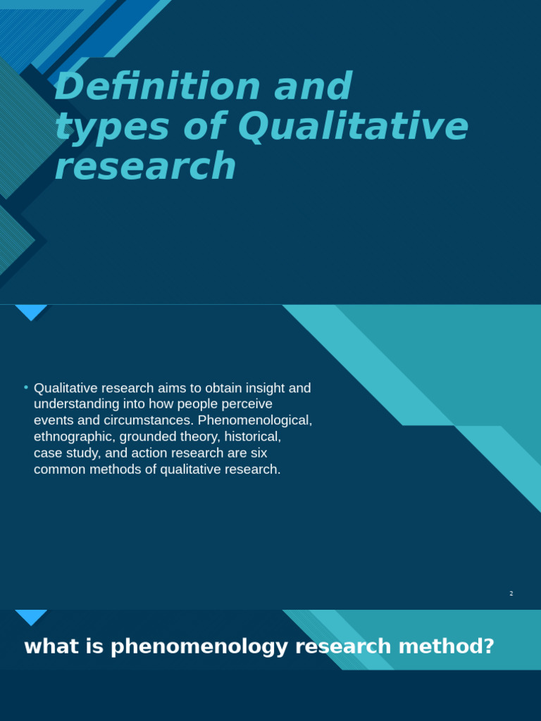Types of Qualitative Research Methods | PDF | Qualitative Research ...