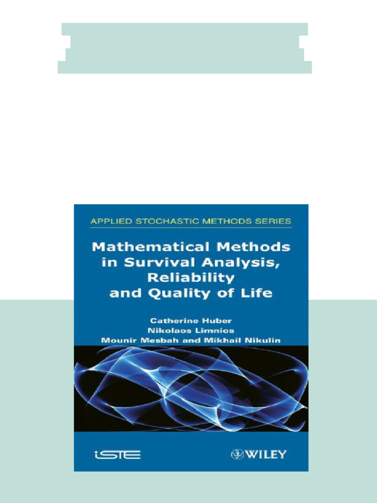 (Ebook) Mathematical methods in survival analysis, reliability and ...