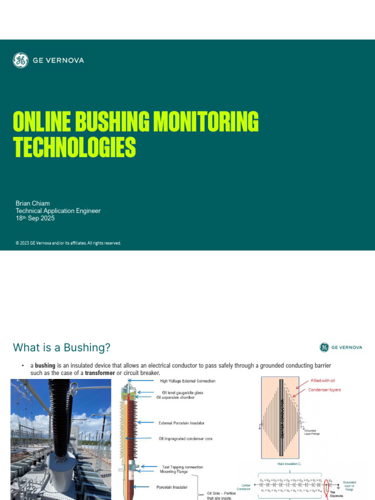 Online Bushing Monitoring Technologies | PDF | Capacitor | Capacitance