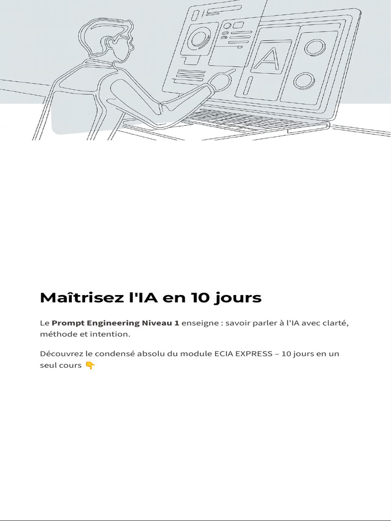 Maîtrisez l'IA en 10 jours avec ECIA | PDF | Intelligence artificielle ...