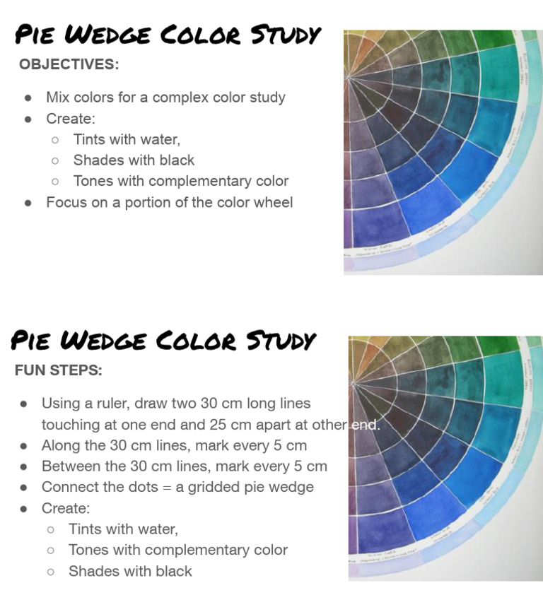 Pie Wedge Color Study | PDF