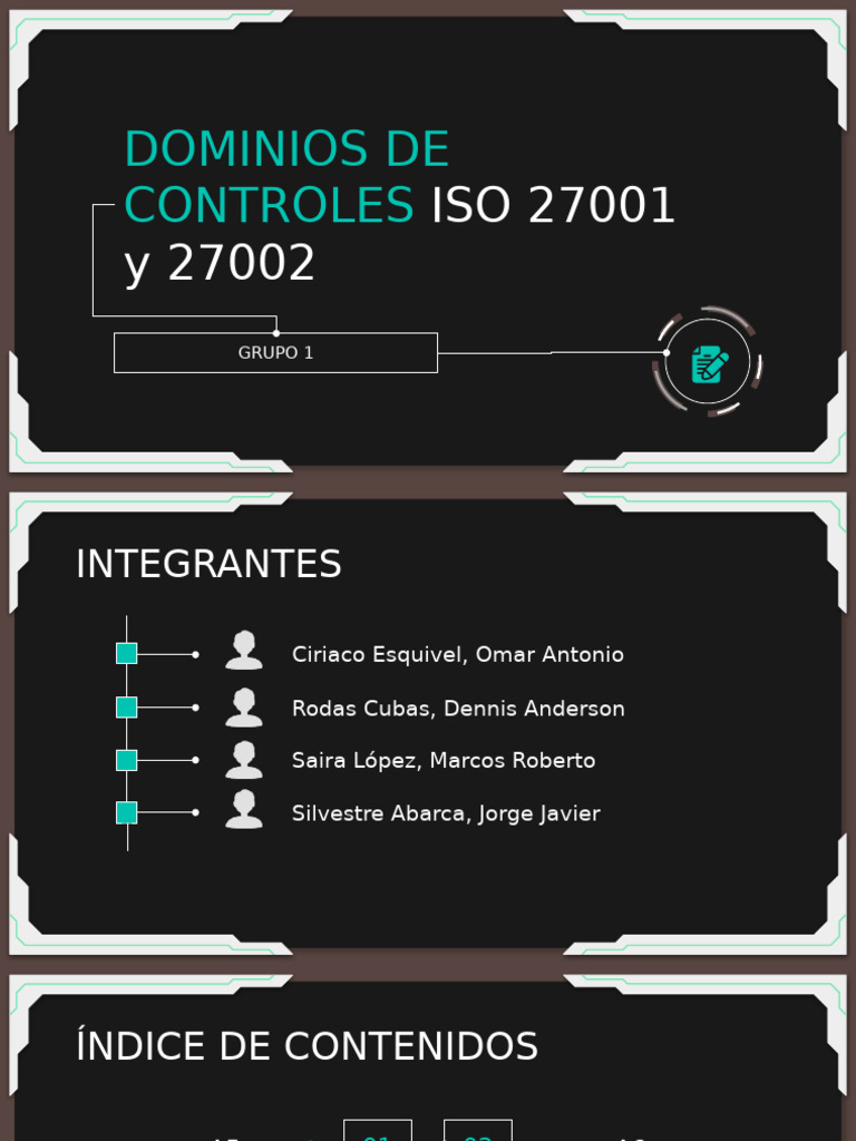 Dominios de Controles ISO 27001 Y 27002 | PDF | La seguridad ...