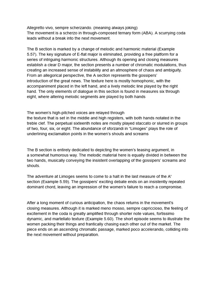 Scherzando: A Musical Exploration | PDF