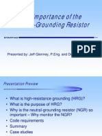 The Importance of the Neutral Grounding Resistor - Nov 06