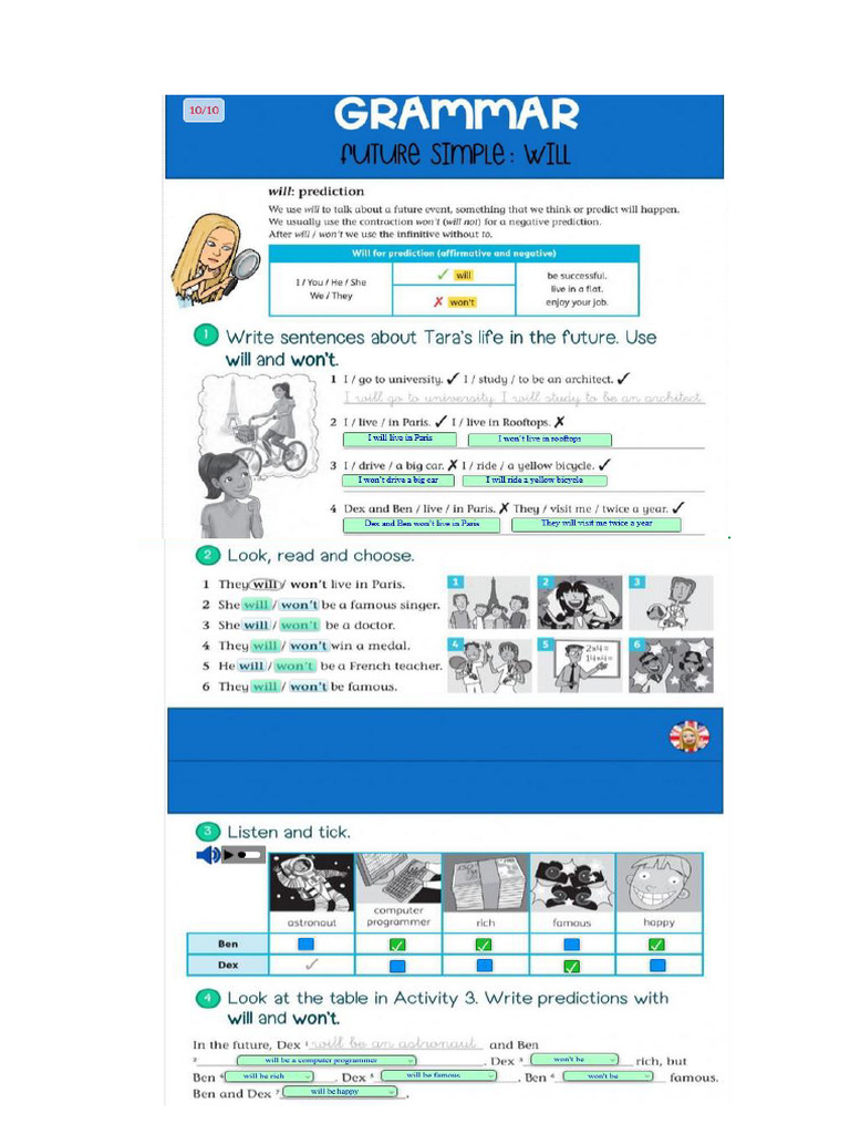 Grammar and Vocabulary Unit 4 Monica Rogel | PDF