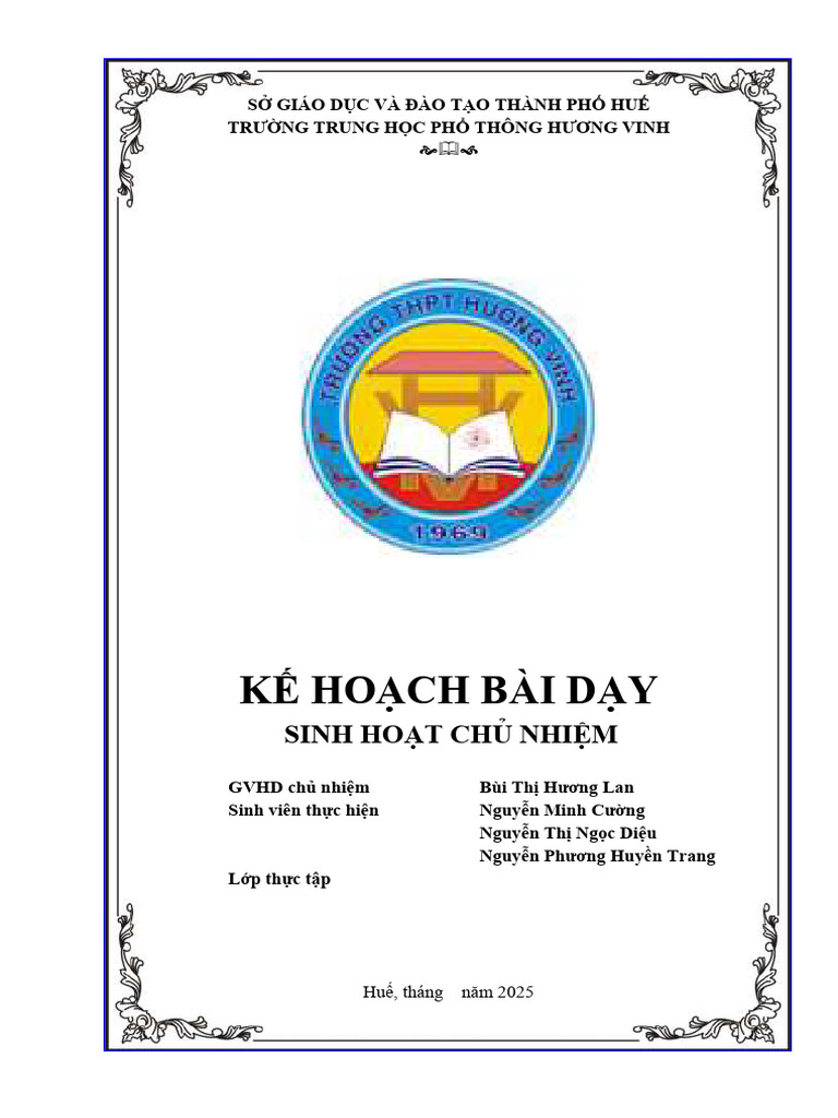 KẾ HOẠCH BÀI DẠY SHCN | PDF