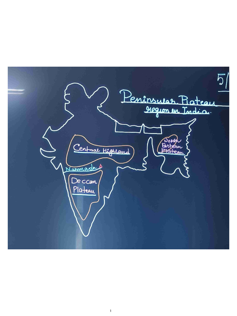 Peninsular Plateau - Board Work. | PDF