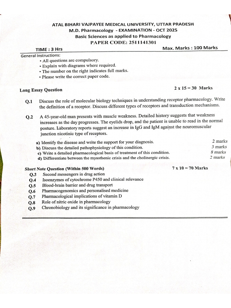 MD Exam Batch 2022 | PDF