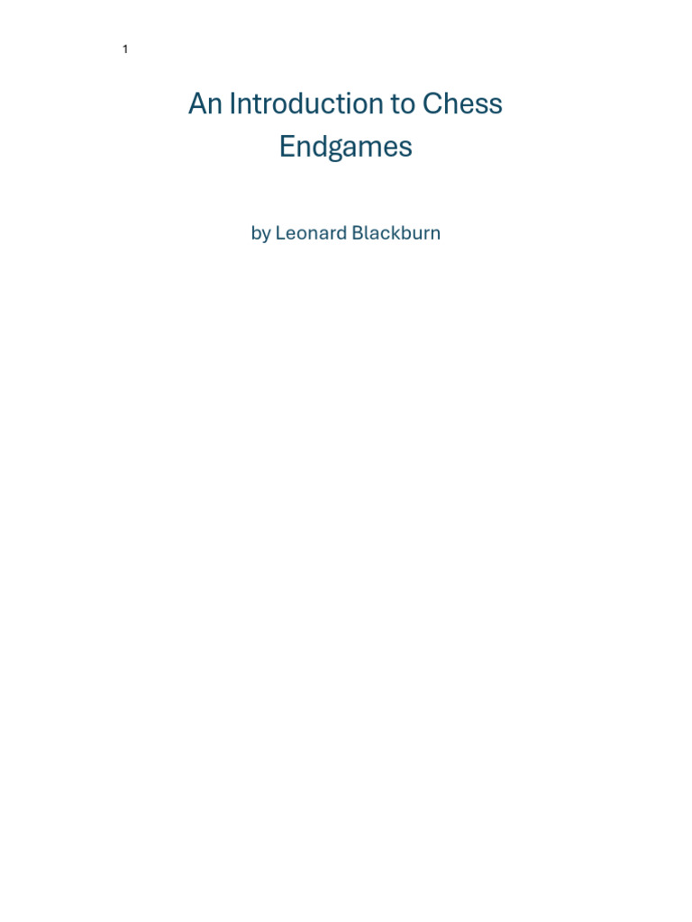 Chess Endgame Strategies Explained | PDF | Abstract Strategy Games | Chess