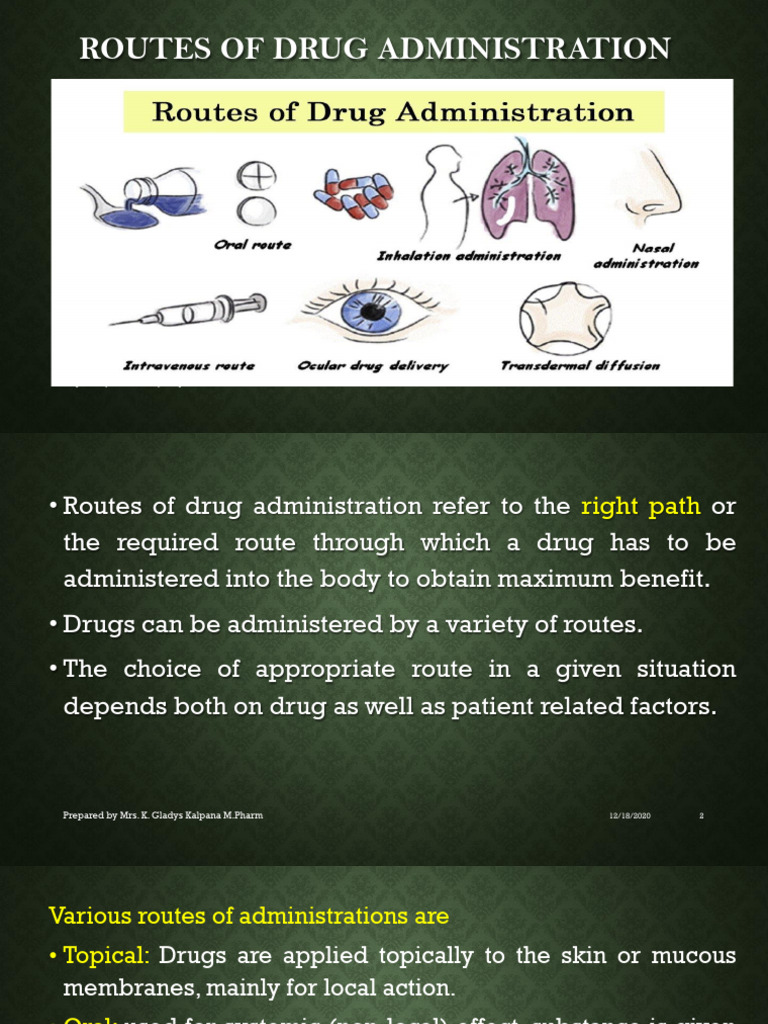 Drug Administration Routes Explained | PDF | Intravenous Therapy ...