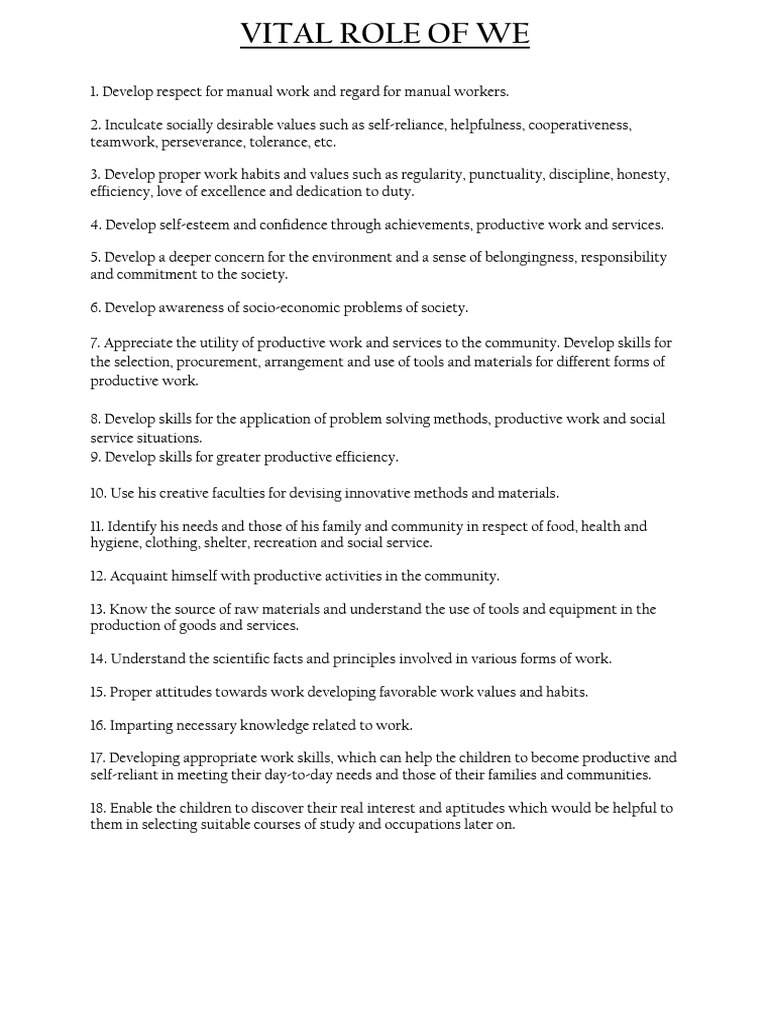 Essential Skills for Productive Work | PDF