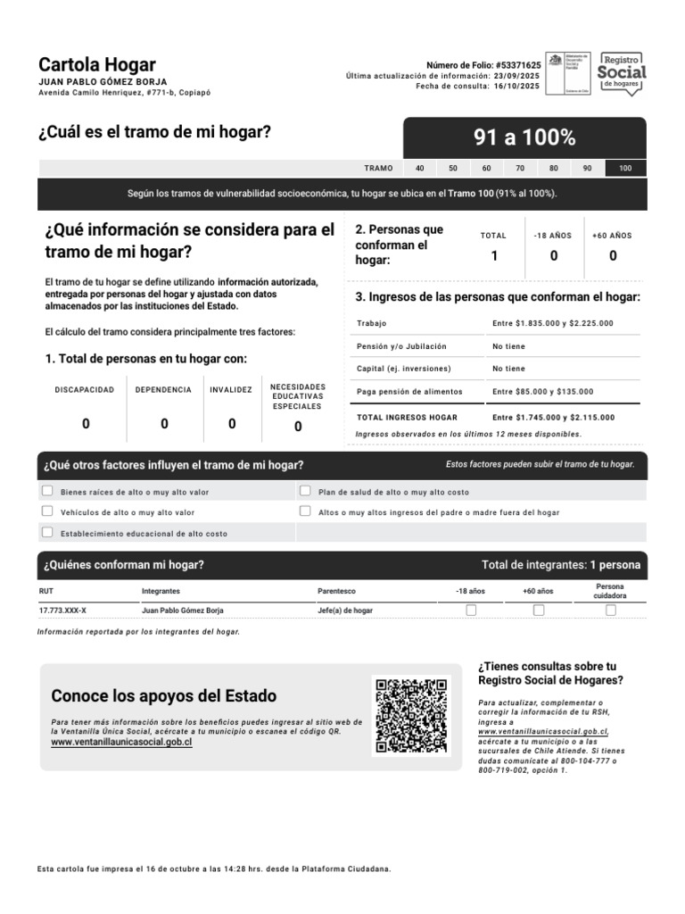 Factores que Afectan el Tramo de Hogar | PDF
