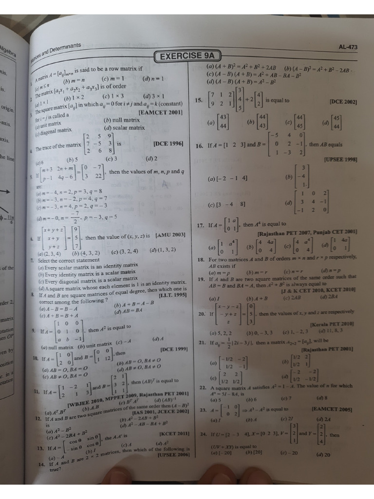 Matrices and Det | PDF