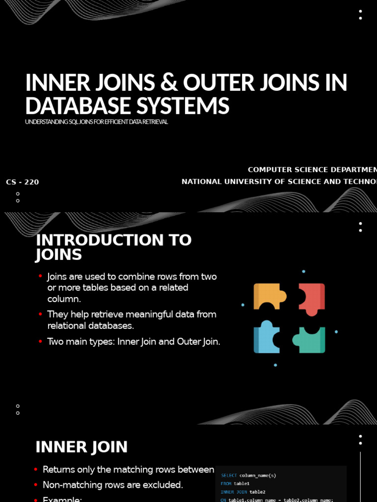 SQL Joins: Inner, Outer, and Self Explained | PDF | Data | Computing