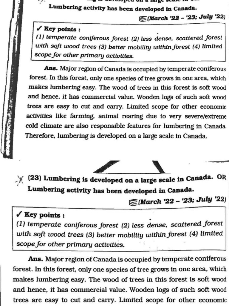 Geographical Reasons On Chapter No - 4 | PDF | Wood | Forests